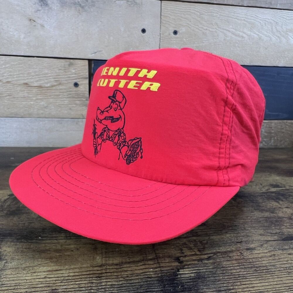 Zenith Cutter Gator Red Trucker Snapback Hat Baseball Cap